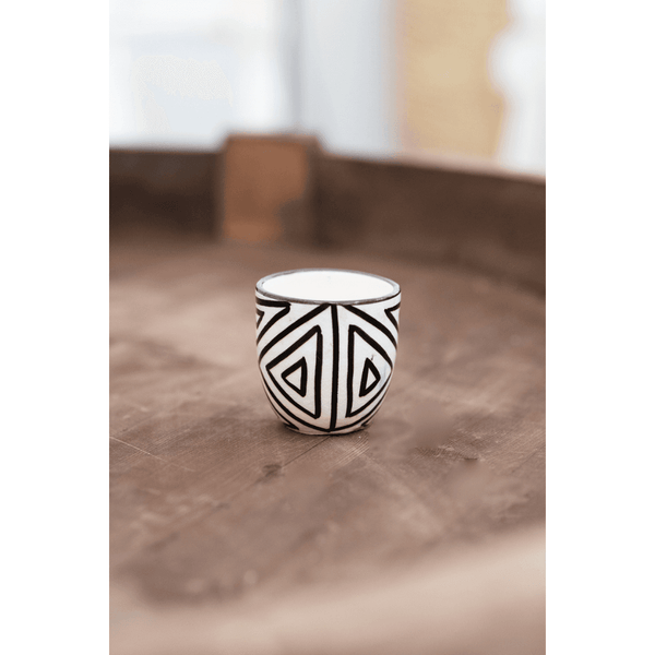 כוס אספרסו סהרה - משולשים - עיצוב בסגנון מרוקאי