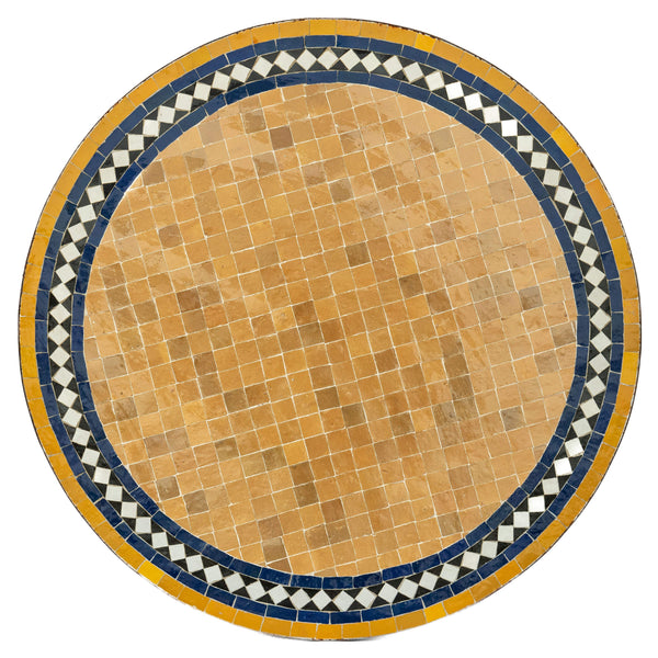 שולחן פסיפס קוטר 100 - עיצוב בסגנון מרוקאי