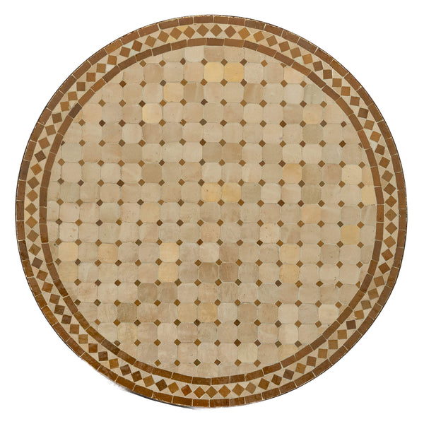 שולחן פסיפס קוטר 100 - עיצוב בסגנון מרוקאי