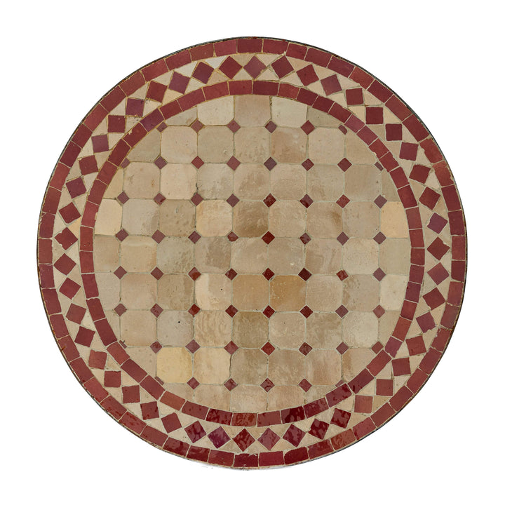 שולחן פסיפס קוטר 60 - עיצוב בסגנון מרוקאי