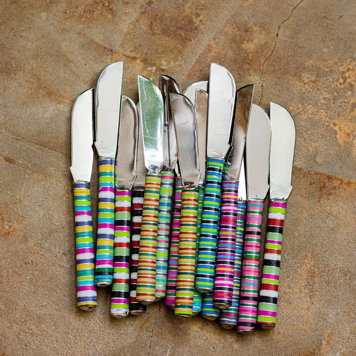 סכין אלפקה צבעוניות - עיצוב בסגנון מרוקאי
